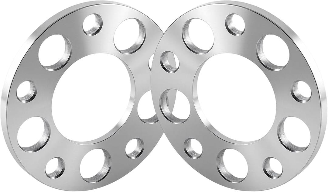 GAsupply 10mm 5x120mm Wheel Spacers Fit for 128i 135i 318i 320i 325i 328i 335i M3 428i 435i M4 525i 528i 530i 535i M5 Z3 Z4 640i 645ci E36 E46 E90 E92 E93 F10 F30, 72.56mm Hub Bore Forged Spacer, 2PCS (10mm, No Lug Bolts, silver)