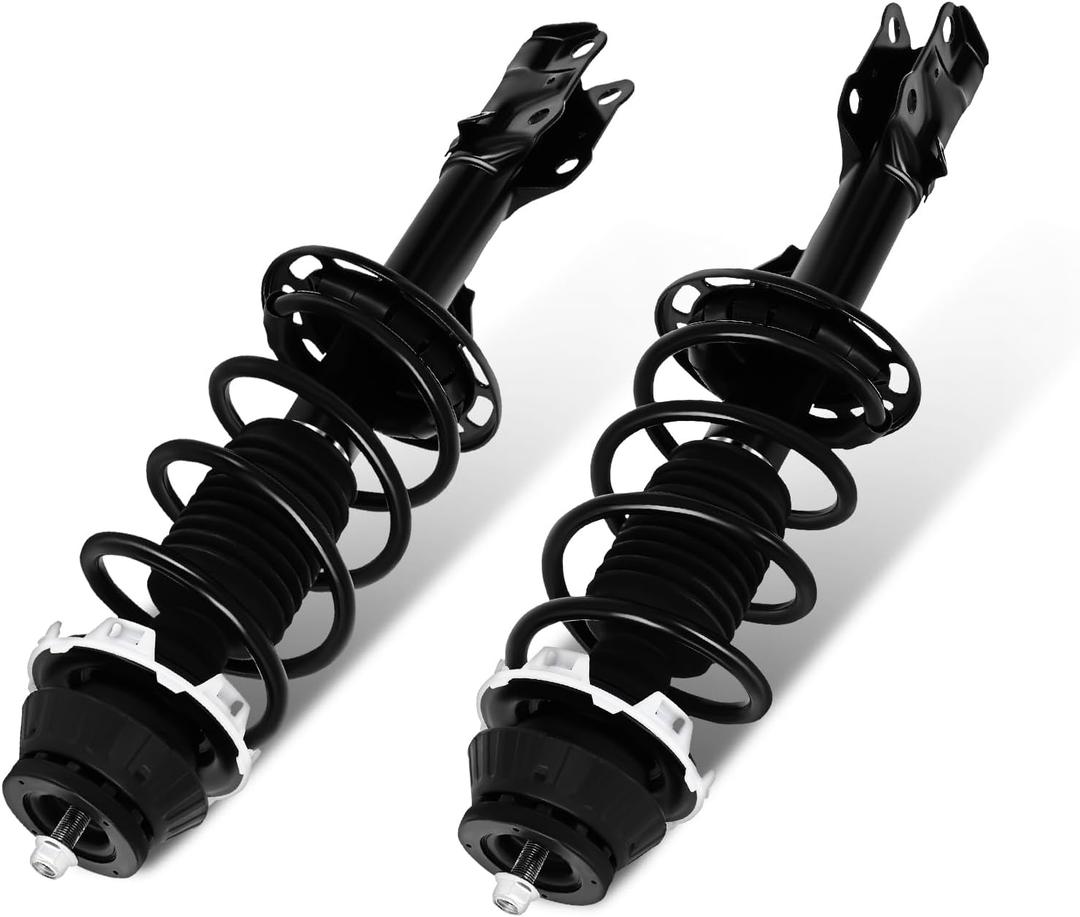 SCITOO Front Complete Struts Spring Assembly Shocks Struts Fits 2006-2008 for Honda Fit Quick Struts 11411 11412 - Set of 2