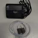 AQQA Aquarium Air Pump,3.5W 5W Dual Outlet Oxygen Pump with 2 Air Stone,Adjustable Air Valve Quiet Bubbler Pump,Up to 160 Gallon Fish Tank (5w)