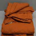 SunStyle Home Quilt Set King Brunt Orange, Lightweight Comforter Bedspread Soft Reversible Coverlet King Size for All Season 3pcs Rust Diamond Quilted Bedding Sets Bed Cover (1 Quilt 2 Pillow Shams)