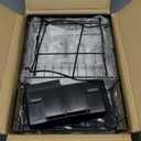 7 code Large Dish Drying Rack for Kitchen Counter, Detachable Large Capacity Dish Drainer Organizer, 2-Tier Dish Racks with Utensil Holder, Black