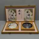 19x19 Go Game Set,Wooden Foldable Go Game Board Set, Traditional Weiqi Tabletop Strategy and Skill Game Puzzle Games for Adults Travel Folding Gift Box Board