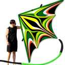 SGftre Delta Kite for Kids & AdultsExtremely Easy to Fly for BeginnersKites for Beach Trip Park Family Outdoor Activities, X-Large