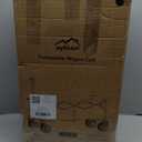 300L Extra Large Collapsible Foldable Wagon, 440lbs Load Capacity 48''L Extended Heavy Duty Folding Beach Wagon with Big All-Terrain Wheels, Utility Garden Cart for Outdoor Activities, Black