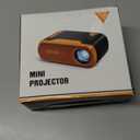 Mini Video Projector, Native 1080P Portable Movie Projector with WiFi Bluetooth, Compatible with Smart Phone, TV Stick, PS5, Laptop HDMI USB for Home Theater Indoor Outdoor Movies (Black-Yellow)