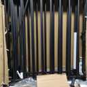 Regalo Safety 192" Super Wide Baby Gate & Play Yard, 2-in-1 Convertible Extra Wide Safety Barrier, Hardware Mounted for Toddlers & Pets, Tested & Safe for 30 Years, American Designed & Owned, Black