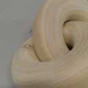 PEAKOLY Wood Knot Decor Natural - Coffee Table Sculpture, Wood Chain Link Decor, Decorative Chain, Wooden Knot, Console Table Decoration Items, Shelf Decorations, Bookshelf Decorative Objects, Beige