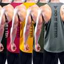 Boyzn Men's 1, 3 or 5 Pack Y-Back Workout Tank Tops, Athletic Muscle Gym Tank Tops, Fitness Bodybuilding Sleeveless T-Shirts, XXL