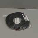 Orgthin U-Shape Edge Banding, 0.6 inch x 20ft Edge TPE Self Adhesive Veneer Edging Trim Flexible Edge Protector, Strip for Countertop Cabinets Table Restoration Shelves, Black