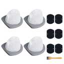 4 Pack 2033 Vacuum Replacement Filter Compatible with Bissell Featherweight Stick Lightweight Bagless Vacuum 20331 20333 20334 20336 20339 2033M, 4 Mesh Filters & 6 Foam Filters, Replace No.1611508