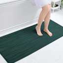 Buganda Memory Foam Bathroom Rug Mat 59x20, Extra Soft and Absorbent Bath Mats, Non-Slip and Machine Washable Bath Rugs for Bathroom Floor,Tub and Shower, Dark Green
