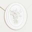 UNIQOOO Wax Seal Stickers - Vintage Photo Frame Floral Bouquet Wedding Invitation Envelope Seal Stickers, 50 Pcs Self-Adhesive White Stickers, Perfect for Invitation, Gift Wrapping, Party