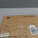 Zettum Outdoor V-Shaped Sectional Cover - 600D Patio Sectional Sofa Cover, Waterproof & Heavy Duty Patio Furniture Covers for Outdoor Sectional Sofa and Couch, 115x115 Inch Wide