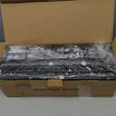 SWTYMIKI Over The Door Purse Organizer - Wall Mounted Purse Rack with 4 Adjustable Metal Basket and 6 Hooks, Hanging Bag Rack for Handbag Organizer, Bag Storage Can Use As 1/2 Part, for Door, Closet (Black)