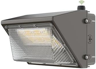 TIERONE 50W LED Wall Pack Light Dusk to Dawn Photocell Outdoor Commercial Security Area Lighting Fixture UL Listed 5500LM 4000K Daylight 400W HPS/HID Equivalent IP65 Waterproof 120-277V 1PACK