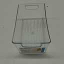 iDesign Stackable Pantry Bin with Handles - Organizer Bin for Fridge, or Freezer, Clear, Made in USA