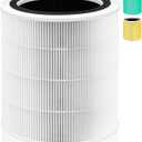 Core 400S Replacement Filter for LEVOIT Core 400S and Core400S-P/Core 400S-rf Smart WiFi Air Purifier,3-in-1 True H13 HEPA Activated Carbon Pre-Filter,1Pack,White