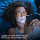 livho High Tech Blue Light Glasses - Advanced Blue Light Blocking Computer Glasses - Screen Fatigue & UV Protection, Black, Gaming