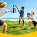 Toss and Catch Baseball Toys,Outdoor Sport Games for Kids and Family with Tball Bats and Toddler Baseball Glove and Sticky Soft Balls. Great for Yard Lawn Beach Pool and Indoor Fun