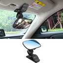 Baby Car Mirror, Car Seat Mirror For Baby Rear Facing, 360° Rotation For Viewing Rear Passengers, Suitable For Most Cars, SUVs, Trucks, Etc