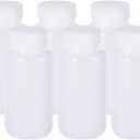 PATIKIL 84 Pcs 250ml Reagent Bottles, HDPE Wide Mouth Round Bottles with Screw Cap for Lab Water Reagent Liquids Solid Sample Storage Seal, Translucent White