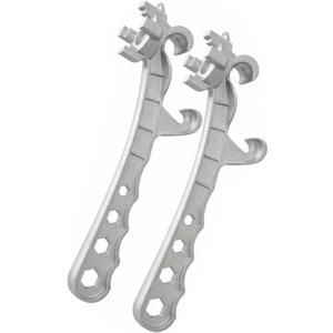 2pcs 3 in 1 Bung Wrench 55 Gallon Tool for Steel Drum and Plastic 1015203055 Barrel Lid Lifter Tool Bucket Opener Tool 5 Gallon Metal Pickle