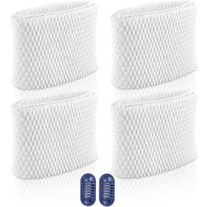 TOMOON WF2 Humidifier Filter Replacement for Vic.ks V3500 V3100 V3900 V3700 VEV320 Ka z 3020 & Re-Lion WA-8D Cool Mist Humidifiers,Pack of 4