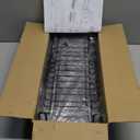 Giwil Small Dish Drying Rack, Compact Dish Rack with Drainboard for Kitchen Counter, Multifunctional Rustproof Dish Drainer Plate Organizer Used Over Sink & on Countertop, Black (1-Tier (Drainboard Base))