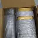 Vesici 100 Sets Valentines Mini Loaf Pans with Lids, 5.7 oz Disposable Aluminum Foil Baking Cups, Rectangle Cake Pans for Pudding Desserts Muffin Baking Storage Valentines Birthday Party(Gold)