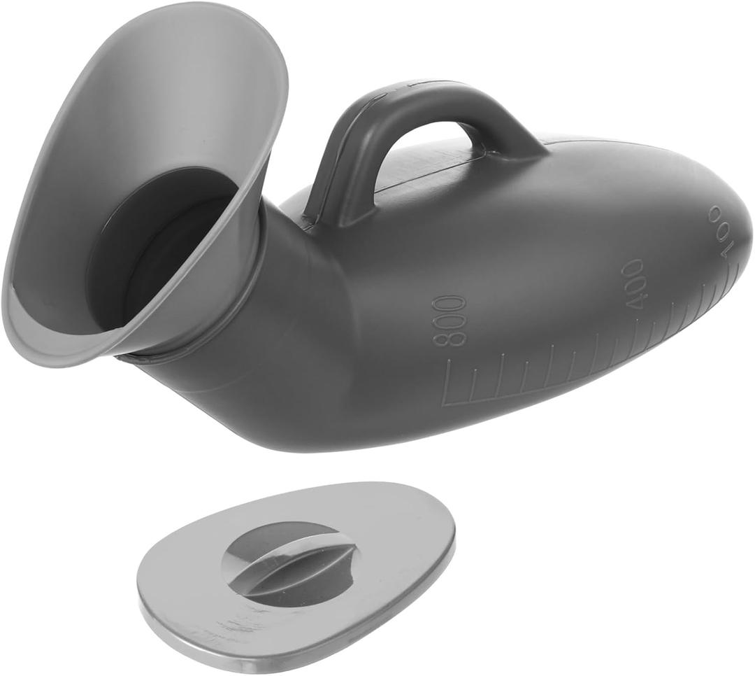 Urinal Bottle Urinals for Men 800ML Plastic Pee Bottle Portable Male Urinals with Spill Proof Lid for Travel Emergency and Hospital