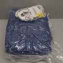 Homemate Electric Heated Blanket Twin Size - 62"x84" Heating Blanket Twin Size 1/2/4/6/8 Hours Auto-Off 10 Heat Level Over-Heat Protection Soft Flannel Sherpa ETL Certification (03 - Blue (Striped))