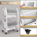 32-Device Open Charging Cart for Laptops & Chromebooks Charging Station
