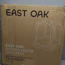 East Oak Screen House Tent Pop-Up, Portable Screen Room Canopy Instant Screen Tent 10 x 10 FT with Carry Bag for Patio, Backyard, Deck & Outdoor Activities, Beige