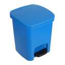 10L Trash can Foot Pedal Type Household with lid Seam Kitchen Toilet Bathroom Silent (10L Sky Lake Blue)