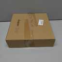 Soulchen Christmas Bow Tree Topper Decoration 9.4 x 10.4 Inches Velvet Christmas Topper Decor with LED Lights Xmas Holiday Bow Tree Top Decoration for Santa Holiday Party Supplies Gifts(Brown)