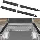 5.7ft Truck Side Bed Rail Caps for 2009-2018 Dodge Ram 1500 Crew Cab, Bedrails Covers Top Protectors Molding Cap w/Stake Holes for Dodge Ram 1500 with 5.7' Bed Accessories, 4PCS