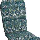 Arden Outdoor Foam Adirondack Cushion, 21.5 x 19, Water Repellent, Fade Resistant, Foam Cushion for Adirondack Chairs Sapphire Aurora Blue Damask