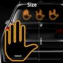 Finger Gesture Light, Funny Led Hand Sign with Remote, Glowgesture for Car Truck - Ideal Gifted Car Accessories, Truck Accessories (FGL-240Z)