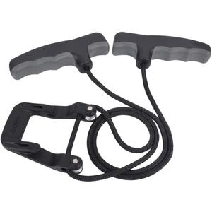 Compound Bow Crossbow Rope Cocking Device Pull Aid 4-Finger Silicone Wrapped Handle Green/Grey