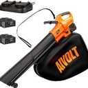 AIVOLT 3-in-1 Cordless Leaf Blower Vacuum Mulcher with 40L Bag
600 CFM 160 MPH,Brushless Motor,2×4.0Ah Batteries for Lawn, Yard Cleanup