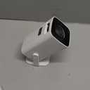 Mini Projector, Portable Projector 4K & Full HD 1080P Support, 270 Rotation Outdoor Projector, Movie Projector Compatible with Smartphone, TV Stick, Laptop, PS4, HDMI, USB (Ivory)