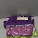 Aphratti Women's Long Sleeve Halloween Costume Adult Bodycon Mini Purple Dress L