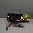 Dinosaur Toys for Kids Age 3-5 5-7, 17 Inch Big Dinosaur Truck with Sounds & Lights & Spray for Boy, Dinosaur Truck Carrier with 10 Mini-Cars, Xmas Birthday Gifts for Toddlers 3 4 5 Year Old