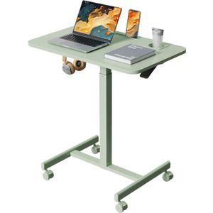 28” Rolling Standing Desk Height Adjustable with 4 Lockable Wheels