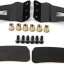 KIMISS Curved LED Light Bar Brackets, 52in 1 Pair of Upper Windshield Metal Lamp Support Bracket for Ford F250 F350 4WD 2WD 19992015