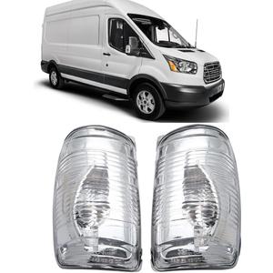 Side Mirror Indicator Light Covers Fit For Ford Transit T150 250 350 2015 2016 2017 2018 2019 2020 2021 MK8,Left&Right