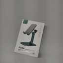 OCYCLONE Phone Stand, Adjustable Height and Angle Foldable Cell Phone Stand Holder for Desk, Taller iPhone Stand Compatible with 4.7"-13" Smartphones iPad Tablet, Green