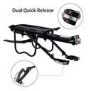ROCKBROS Bike Bicycle Cargo Rack Rear Bike Rack for Back of Bike Carrier Rack with Fender Quick Release Mountain Road Bicycle Rear Racks 110-165 lbs Capacity Universal