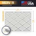 BNX TruFilter 18x24x1 Air Filter MERV 11 (12-Pack) - MADE IN USA - Allergen Defense Electrostatic Pleated Air Conditioner HVAC AC Furnace Filters for Allergies, Dust, Smoke, Allergy MPR 1200 FPR 7