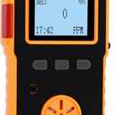 Ammonia Meter, NH3 Gas Leak Detector, 0-100ppm Monitor with 2 Sensitivity Level, Explosion-Proof Industrial Tester, Rechargeable Battery Operated Reader, Alarm Safety for Work Home